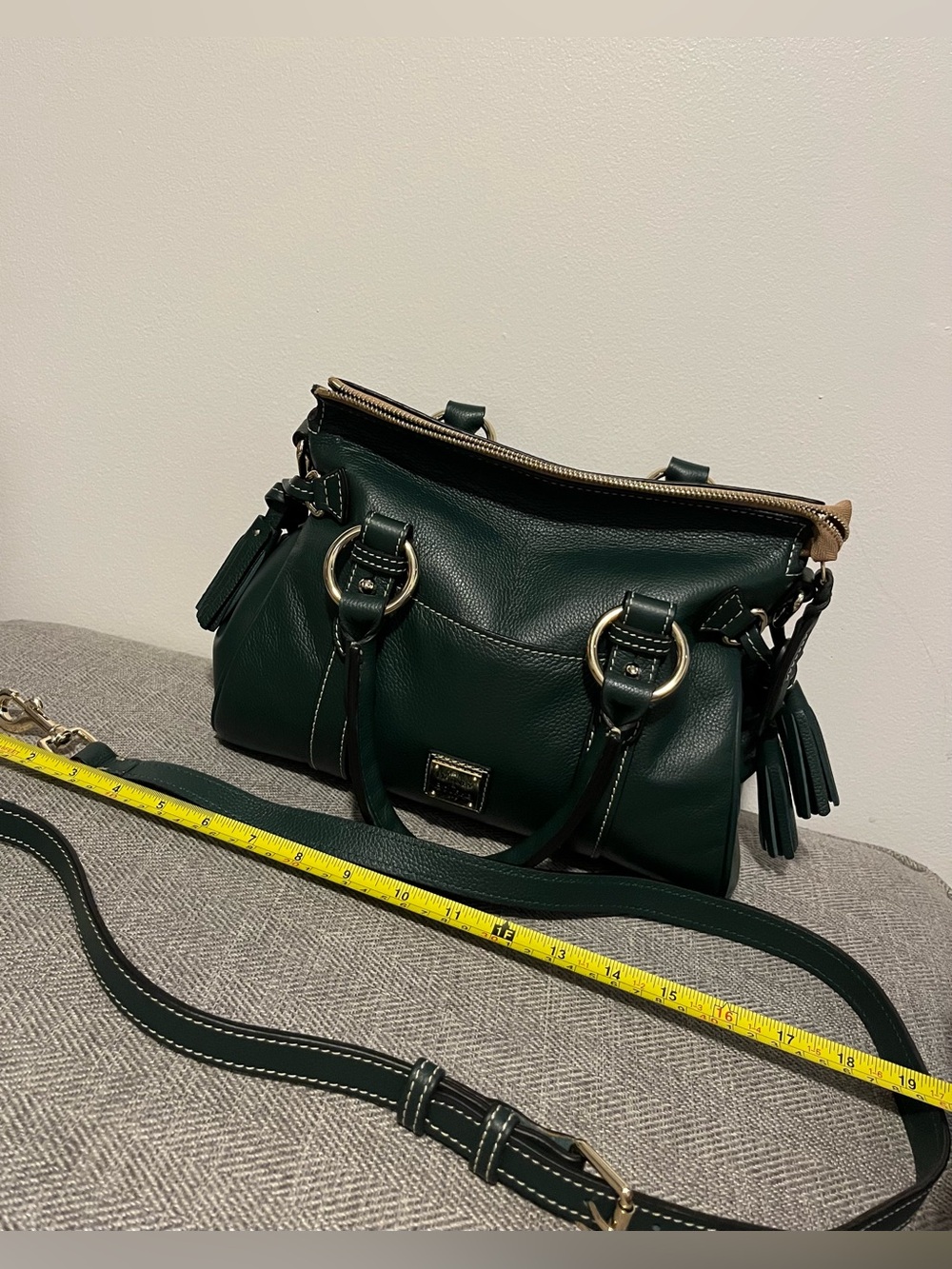 Dooney & Bourke Sorrento 30 satchel Ivy with pocket - Picture 4 of 16